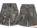 Grey Chained Jorts
